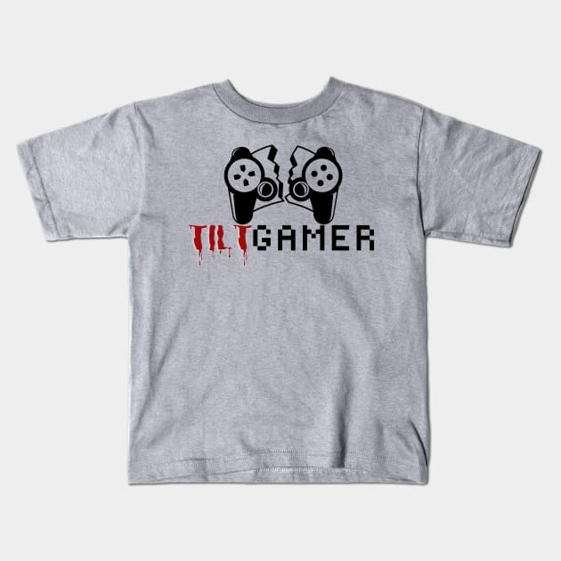 tilt gamer - gaming Kids T-Shirt by holy mouse